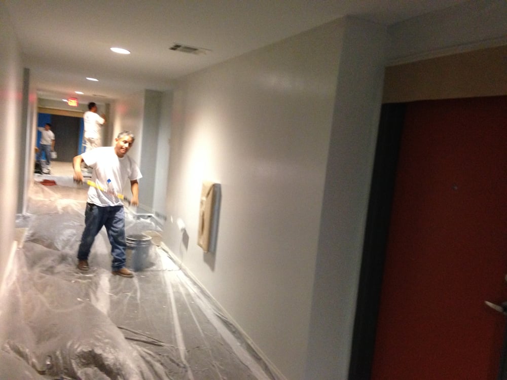 21 Rio high-rise interior painted in downtown Austin