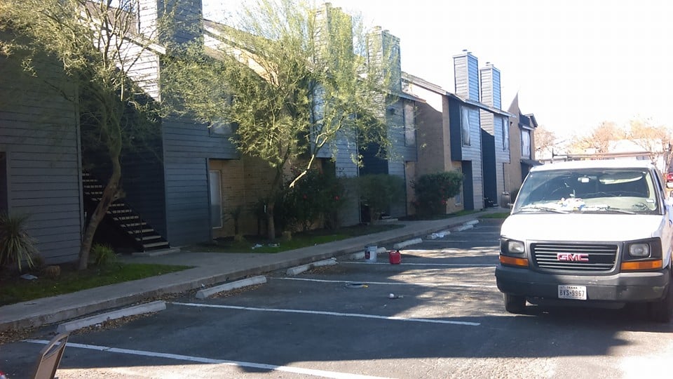 Austin apartment complex after painting