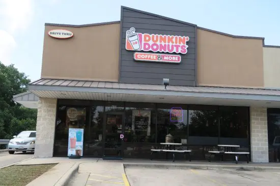 Dunkin' Donuts storefront in Austin painted by APP