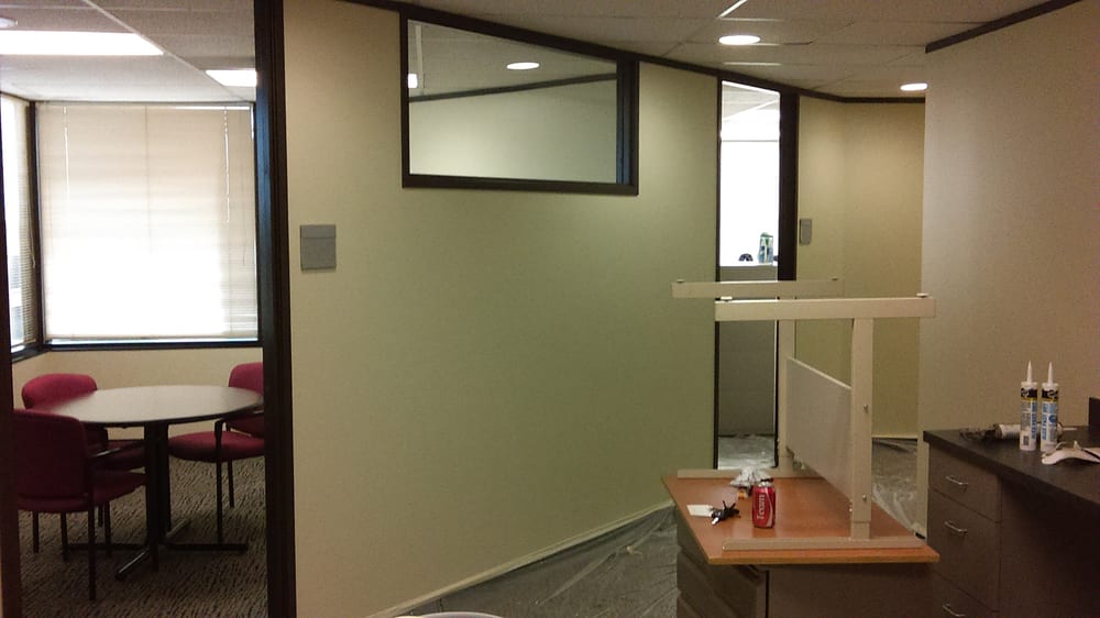 Gentiva office interior in Austin after painting