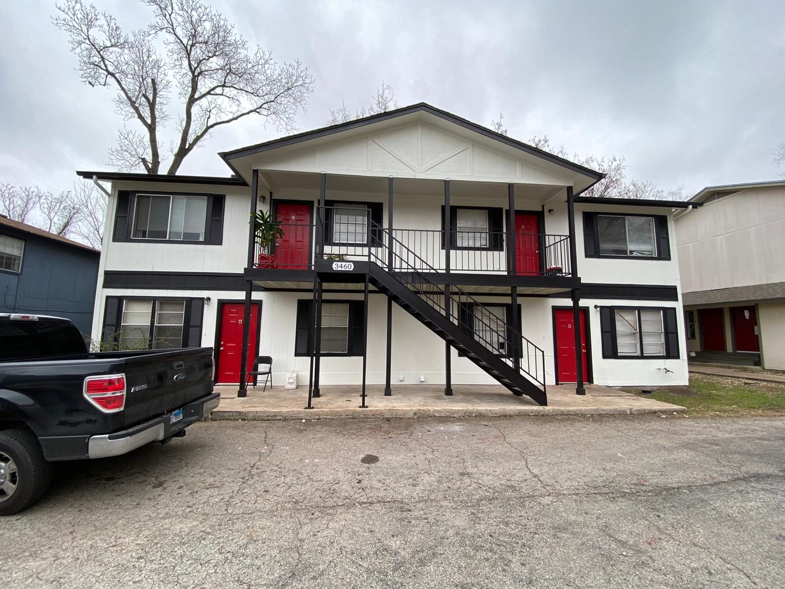 Austin duplex exterior after painting
