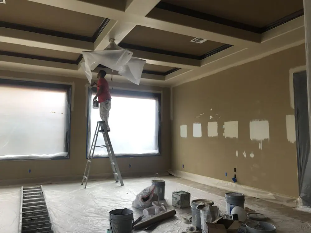 Interior repaint on Brandon Way, Austin